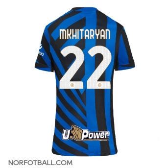 Billige Fotballdrakt Inter Milan Henrikh Mkhitaryan #22 Replika Hjemmedrakt Dame 2024-25 Kortermet